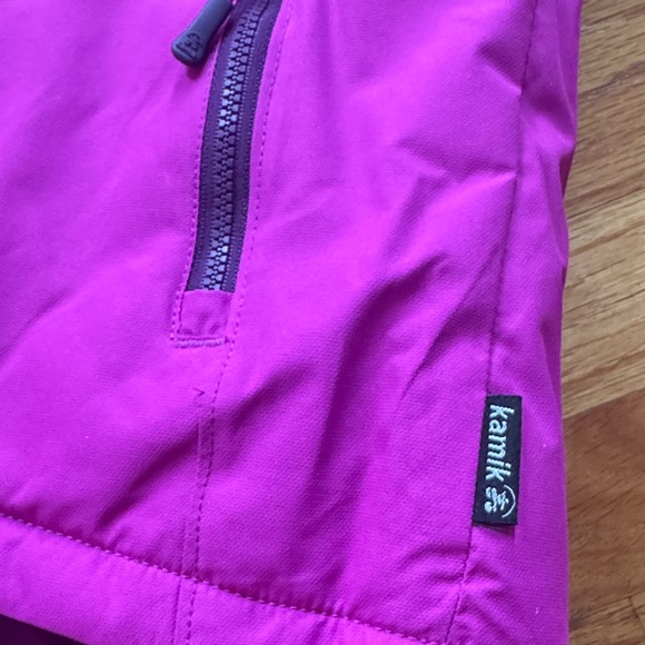 Kamik Girls Winter Ski Jacket Warm size 116/6 girls sz 6 color raspberry like ne - Picture 6 of 9